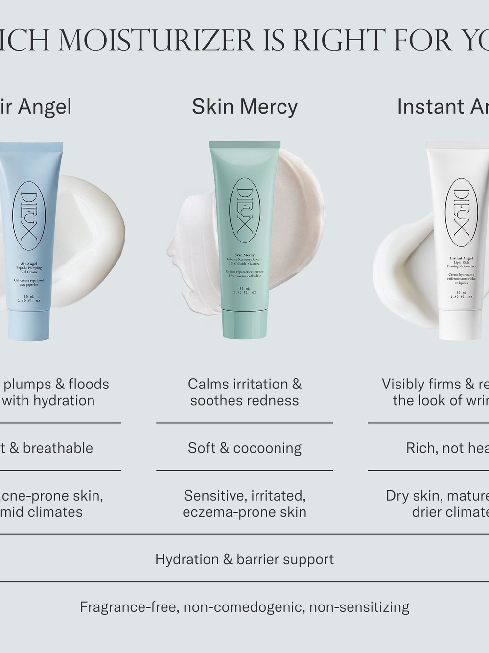 DEUX Air Angel Peptide Plumping Gel Cream - Light Blue - Picture 2 of 3